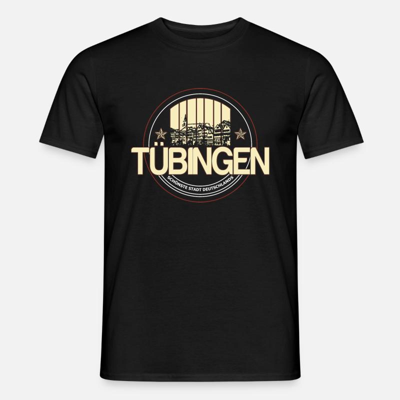 Tübingen - Männer T-Shirt - Schwarz