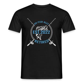 Fishing Angler Fishing Rod - Men's T-Shirt - black - Front - AI Model Male 178 light (178cm)