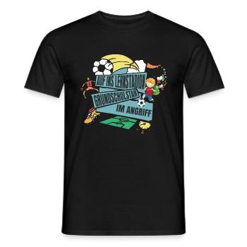 Grundschule Einschulung Fußball - Männer T-Shirt - Schwarz - Vorne - AI Model Male 178 light (178cm)