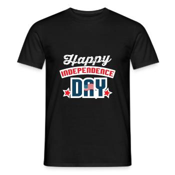 Independence Day 4 juillet - T-shirt homme - noir - Devant - AI Model Male 178 light (178cm)