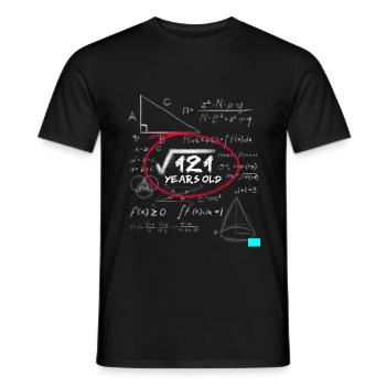 11ème anniversaire Nerd Math Calcul racine - T-shirt homme - noir - Devant - AI Model Male 178 light (178cm)