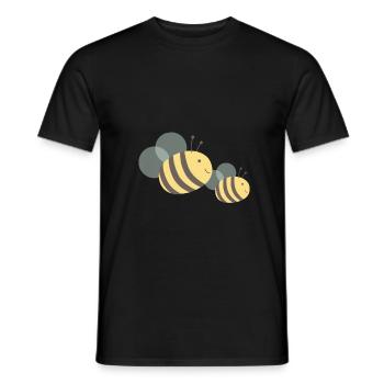 Bees Bees Beekeeper Insect Honey Wasp Bumblebee - Men's T-Shirt - black - Front - AI Model Male 178 light (178cm)
