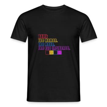 Aunt The Woman The Myth The Bad Influence - Men's T-Shirt - black - Front - AI Model Male 178 light (178cm)