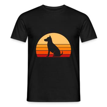 Chien de berger allemand de race chien propriétaire de race - T-shirt homme - noir - Devant - AI Model Male 178 light (178cm)
