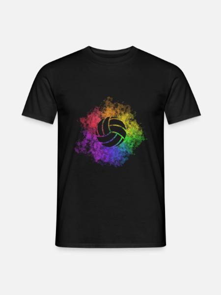 Volleyball Sport - Männer T-Shirt - Schwarz