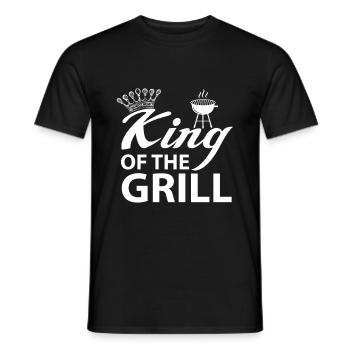 King King Grill Grill GrillEr Grill Master - Men's T-Shirt - black - Front - AI Model Male 178 light (178cm)