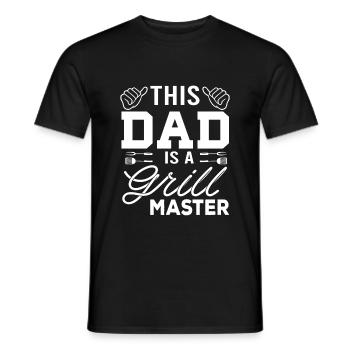 Dad Grillmaster Griller Grillen Papa Grillbesteck - Männer T-Shirt - Schwarz - Vorne - AI Model Male 178 light (178cm)