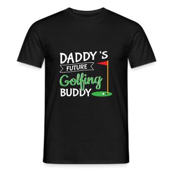 Golf Daddy Buddy Say Golfer Golfer Hobby - Men's T-Shirt - black - Front - AI Model Male 178 light (178cm)