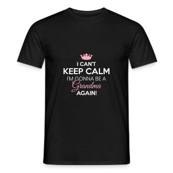 Großmutter Omi Werdende Oma Enkelkinder Schwanger - Männer T-Shirt - Schwarz - Vorne - AI Model Male 178 light (178cm)