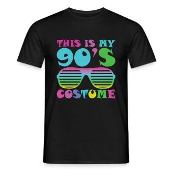 This Is My 90's Costume Retro Sunglasses - Männer T-Shirt - Schwarz - Vorne - AI Model Male 178 light (178cm)