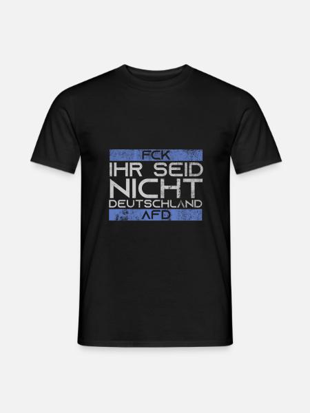 Fck AFD Against Fascism - Men's T-Shirt - black