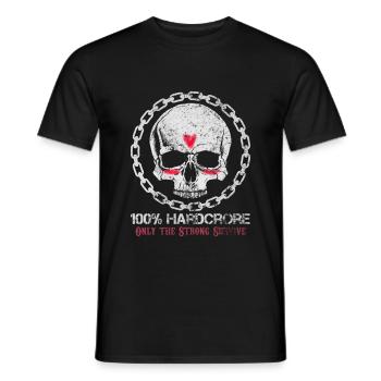Cadeau de Festival Industriel De Speedcore - T-shirt homme - noir - Devant - AI Model Male 178 light (178cm)
