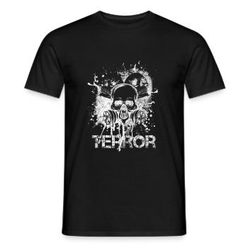 Cadeau de Terreur Uptempo Speedcore Skull - T-shirt homme - noir - Devant - AI Model Male 178 light (178cm)