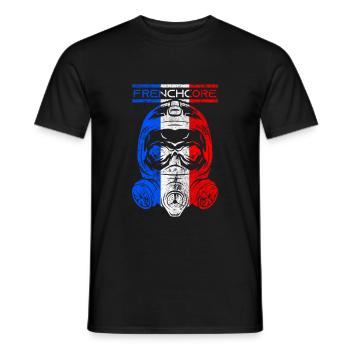 Frenchcore 200 BPM Rave Festival Gift - Men's T-Shirt - black - Front - AI Model Male 178 light (178cm)