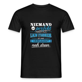 LKW-Fahrer LKW Fahrer Spruch Brummi Trucker Truck - Männer T-Shirt - Schwarz - Vorne - AI Model Male 178 light (178cm)