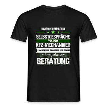 Automotive Mechanic Mechatronics Technician Car Mechanic Car Mechanic - Men's T-Shirt - black - Front - AI Model Male 178 light (178cm)