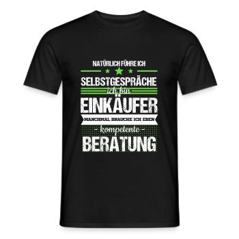 Einkäufer Einkauf Technisch Job Beruf Geschenk - Männer T-Shirt - Schwarz - Vorne - AI Model Male 178 light (178cm)
