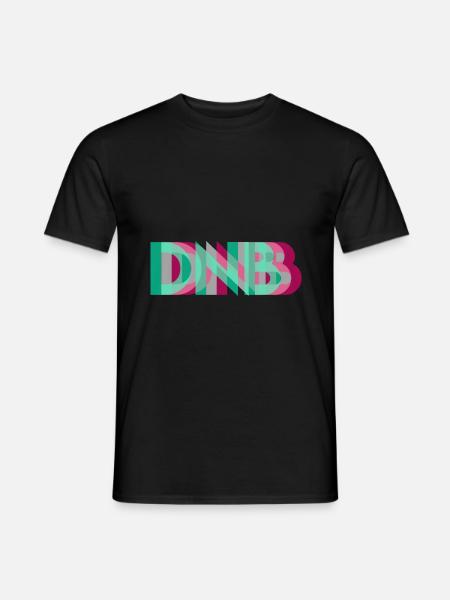 Drum and bass music logo electro - T-shirt homme - noir