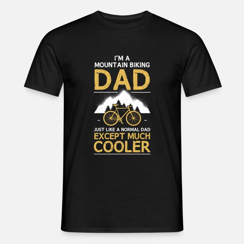Mountain Biking Dad MTB Mountainbiker - Männer T-Shirt - Schwarz