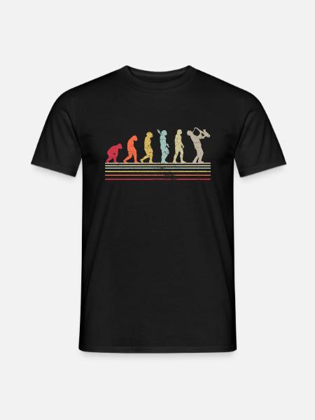 Saxophonist Evolution Saxophone Player Jazz Musique - T-shirt homme - noir
