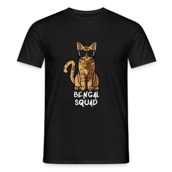 Bengal Cat, ich würde dich vor Zombies schieben - Männer T-Shirt - Schwarz - Vorne - AI Model Male 178 light (178cm)