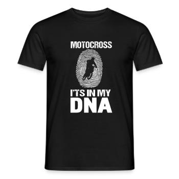 Motocross ist in meiner DNA Motocross Love-r Geschenk - Männer T-Shirt - Schwarz - Vorne - AI Model Male 178 light (178cm)