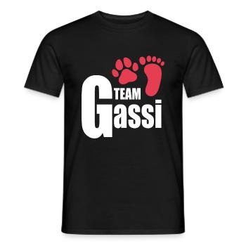 Team Gassi Hundeliebhaber Hunde Hundebesitzer Hund - Männer T-Shirt - Schwarz - Vorne - AI Model Male 178 light (178cm)