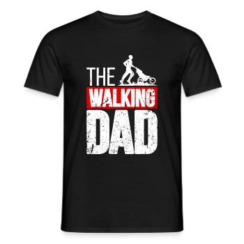 The Walking Dad Father-to-Be Papa Fête des pères Gesc - T-shirt homme - noir - Devant - AI Model Male 178 light (178cm)