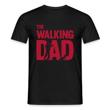 The Walking Dad Father-to-Be Papa Fête des pères Gesc - T-shirt homme - noir - Devant - AI Model Male 178 light (178cm)