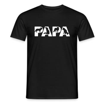 Chemise de papa de renard, cadeau de fête des pères drôle de papa Fox - T-shirt homme - noir - Devant - AI Model Male 178 light (178cm)