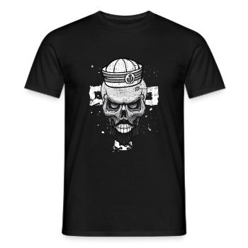 Skelett Matrose Seefahrt - Männer T-Shirt - Schwarz - Vorne - AI Model Male 178 light (178cm)