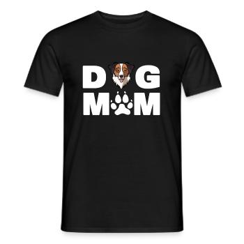 Dog Mom Owner, Funny Australian Shepherd Aussie Do - Men's T-Shirt - black - Front - AI Model Male 178 light (178cm)