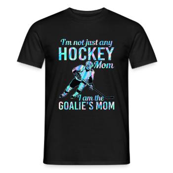 I’m Not Just Any Hockey Mom I Am The Goalie’s Mom - T-shirt homme - noir - Devant - AI Model Male 178 light (178cm)