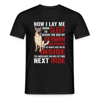 Bergers drôles Proverbes chiens Proverbes - T-shirt homme - noir - Devant - AI Model Male 178 light (178cm)