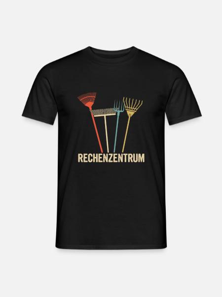 Gärtner Rechenzentrum Gartenarbeit Schrebergarten - Männer T-Shirt - Schwarz
