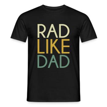Rad Like Dad Baby Onesie - Men's T-Shirt - black - Front - AI Model Male 178 light (178cm)