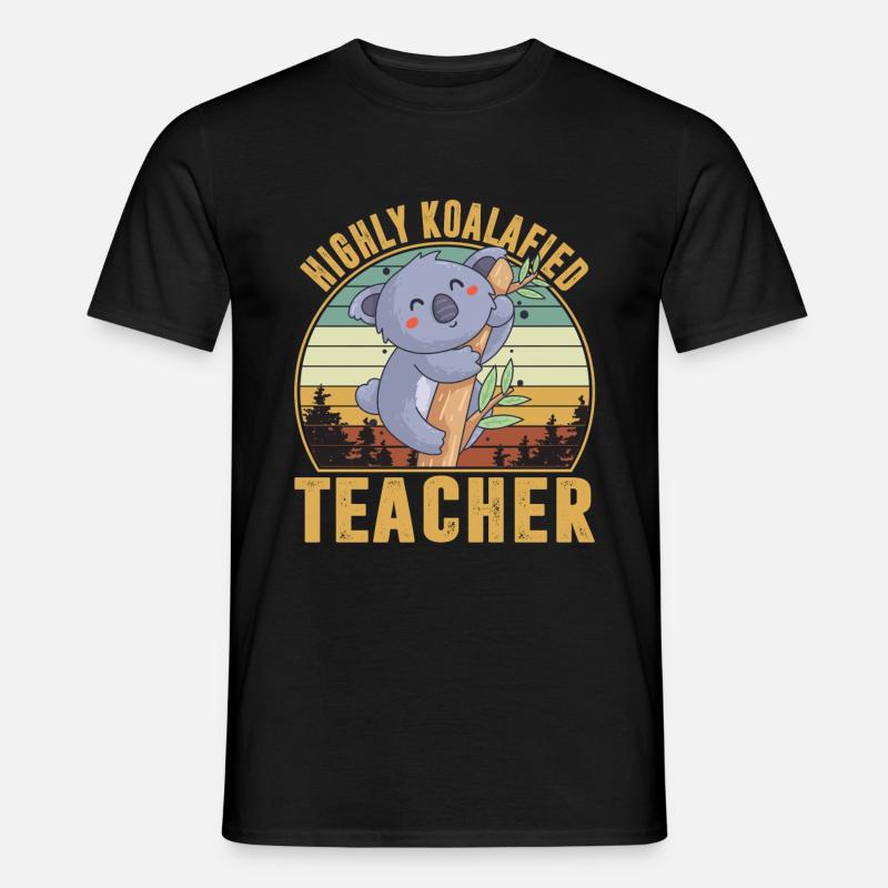 Highly Koalafied Teacher - Männer T-Shirt - Schwarz
