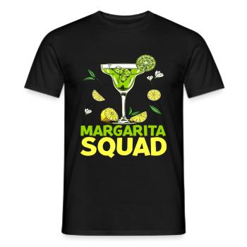 Margarita Squad T Shirt - Männer T-Shirt - Schwarz - Vorne - AI Model Male 178 light (178cm)
