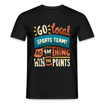 Go Cocal Sports Team Do The Thing Win The Points - Men's T-Shirt - black - Front - AI Model Male 178 light (178cm)