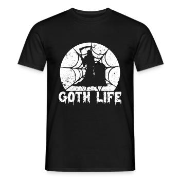 La vie gothique gothique - T-shirt homme - noir - Devant - AI Model Male 178 light (178cm)