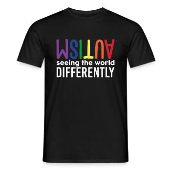 Autism Seeing The World Differently - Männer T-Shirt - Schwarz - Vorne - AI Model Male 178 light (178cm)