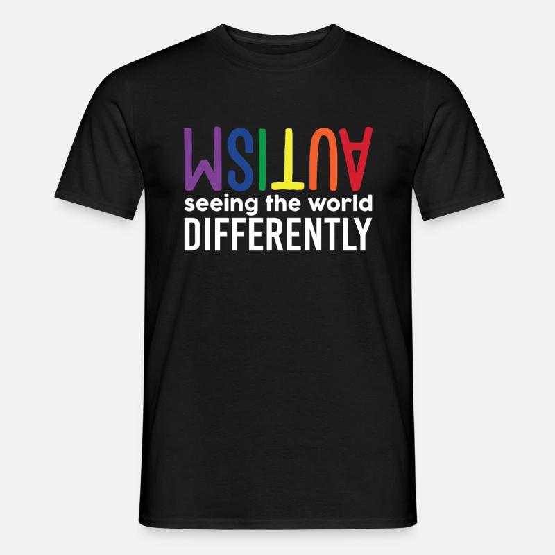 Autism Seeing The World Differently - Männer T-Shirt - Schwarz