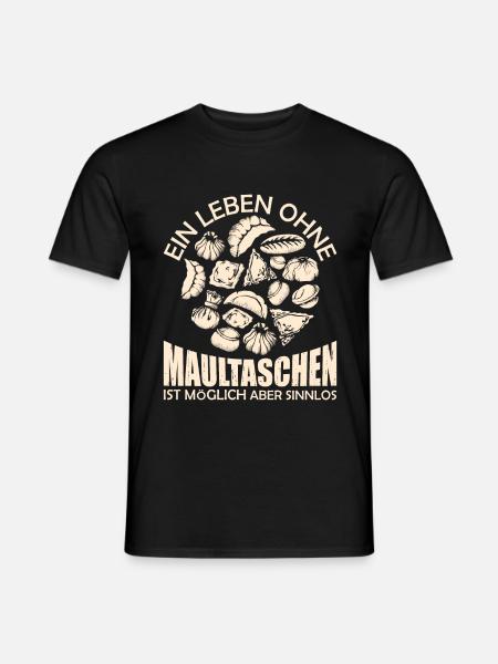 Maultaschen Schwabe - Männer T-Shirt - Schwarz
