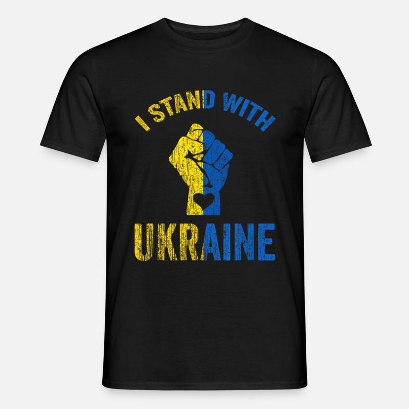 Ukraine - Männer T-Shirt - Schwarz