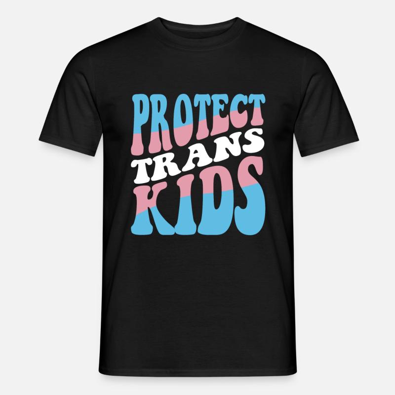 Protect Trans Kids - Männer T-Shirt - Schwarz