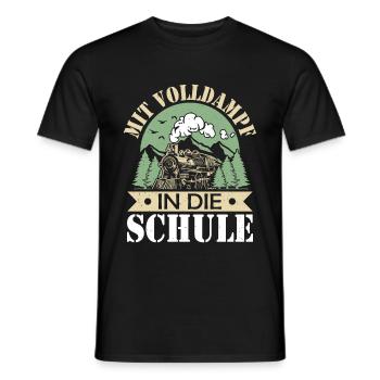Einschulung - Männer T-Shirt - Schwarz - Vorne - AI Model Male 178 light (178cm)