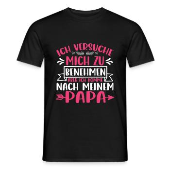 Witzige Spaß Sprüche für Herren und Damen - Männer T-Shirt - Schwarz - Vorne - AI Model Male 178 light (178cm)