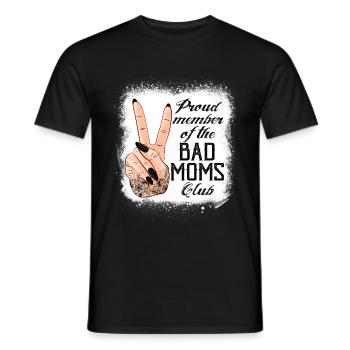 Fier membre du Bad Moms Club Funny Mom - T-shirt homme - noir - Devant - AI Model Male 178 light (178cm)