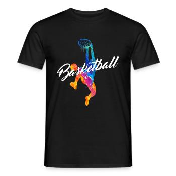 Basketball Player Basketball Player Streetball Sport - Men's T-Shirt - black - Front - AI Model Male 178 light (178cm)