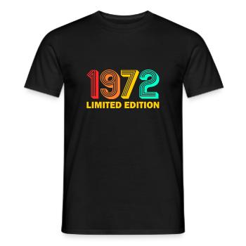 1972 limited Edition Birth Year 1972 Gift - Men's T-Shirt - black - Front - AI Model Male 178 light (178cm)